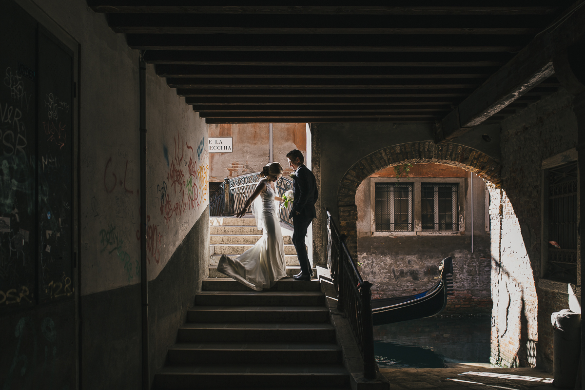 Intimate wedding in venice