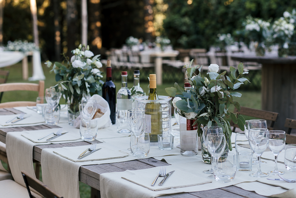 wedding photographer tuscany italy table setting